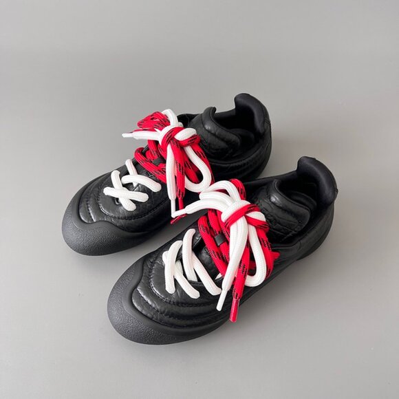 Alexander McQueen Black Round Toe Womens Sneakers - Picture 8 of 9